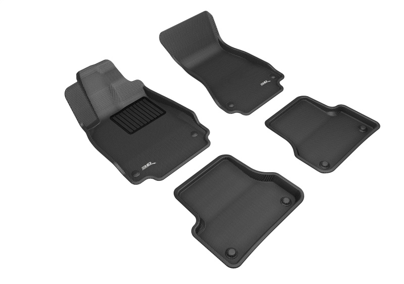 Audi A7 Floor Mat Set - Front and Rear - 3D MAXpider - Kagu - Black - `12-`18 Audi A7 Floor Mat Set - Front and Rear - 3D MAXpider - Kagu - Black - `12-`18